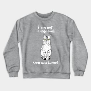 not social Crewneck Sweatshirt